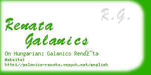 renata galanics business card